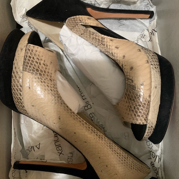 ALEXANDRE BIRMAN SNAKESKIN SUEDE PUMPS 8.5 - Picture 8 of 8